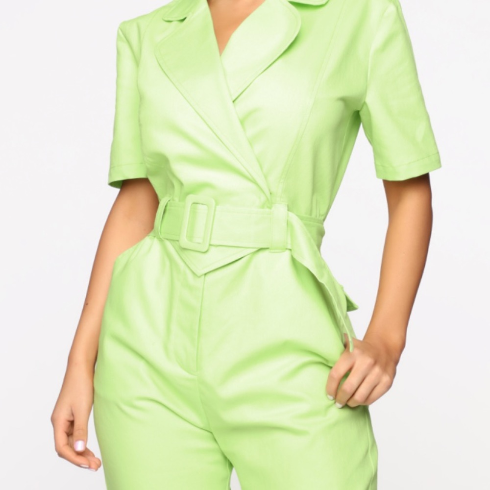 FASHIONNOVA Lime green Jumpsuit